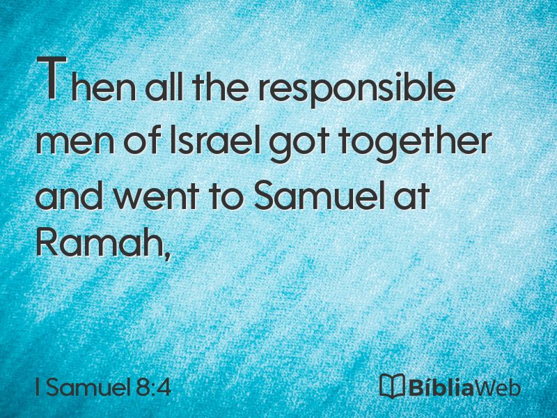 I Samuel 8:4 em imagem para compartilhar
