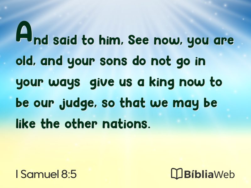I Samuel 8:5 em imagem para compartilhar