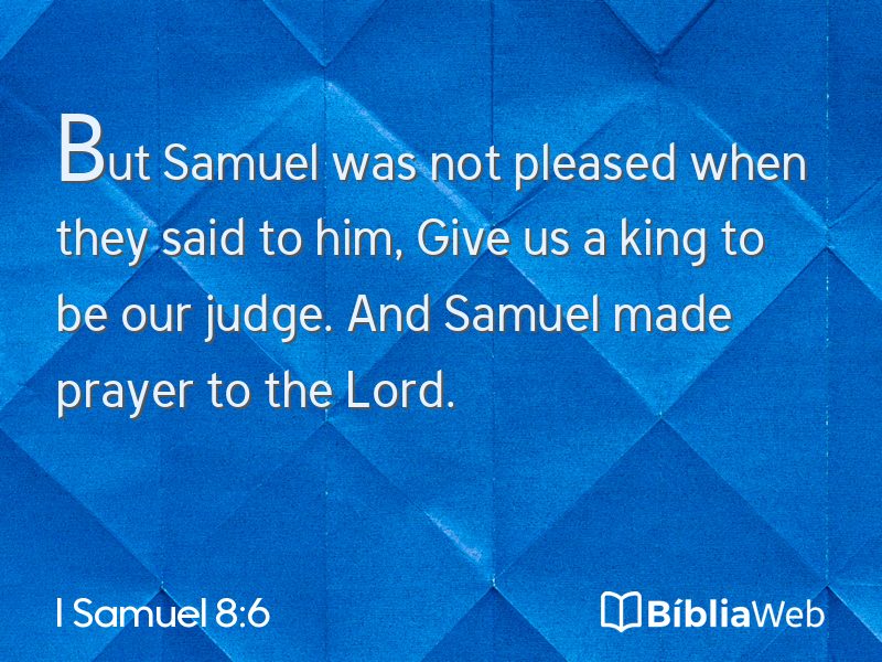I Samuel 8:6 em imagem para compartilhar