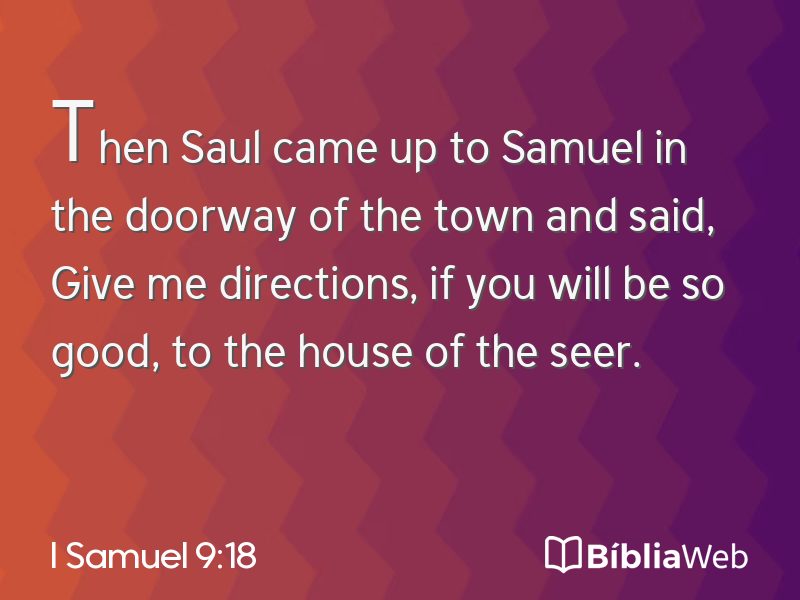 I Samuel 9:18 em imagem para compartilhar