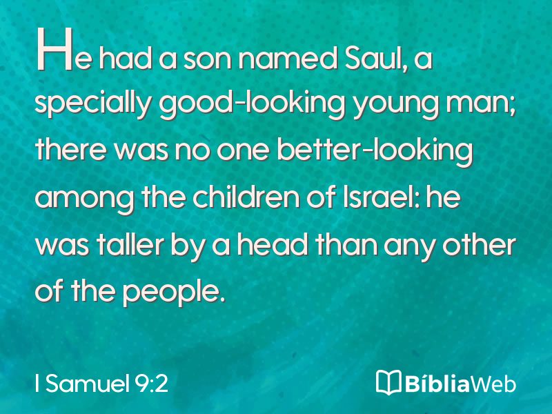 I Samuel 9:2 em imagem para compartilhar