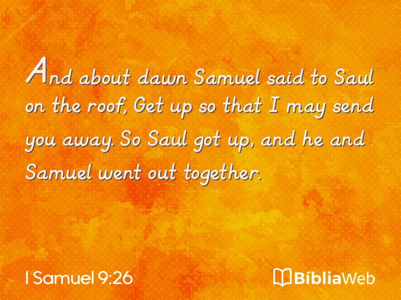 I Samuel 9:26 em imagem para compartilhar