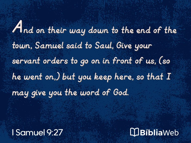 I Samuel 9:27 em imagem para compartilhar