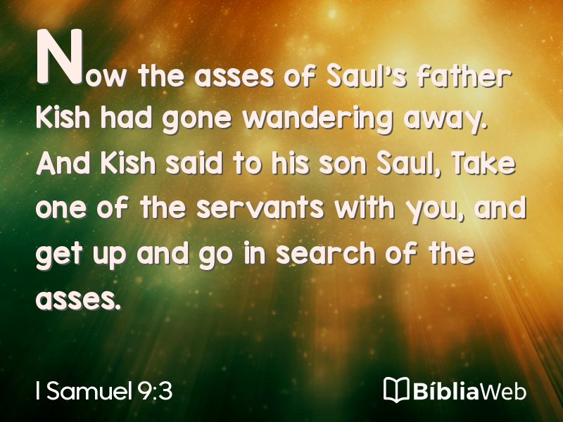 I Samuel 9:3 em imagem para compartilhar