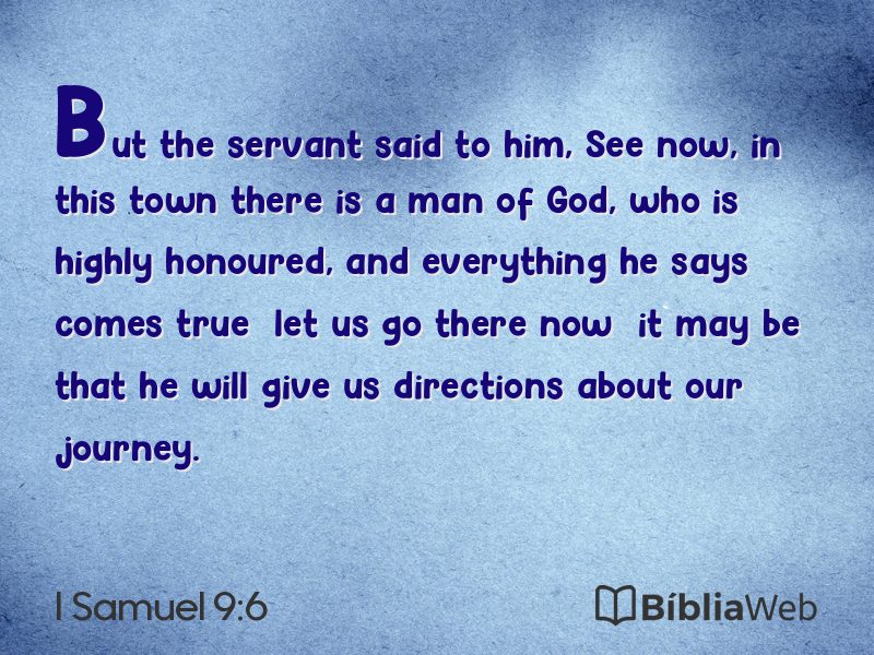I Samuel 9:6 em imagem para compartilhar