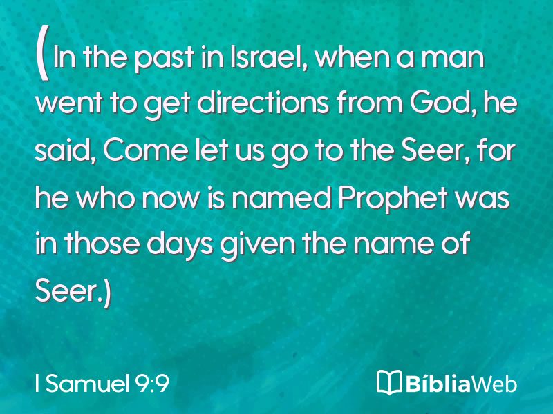 I Samuel 9:9 em imagem para compartilhar