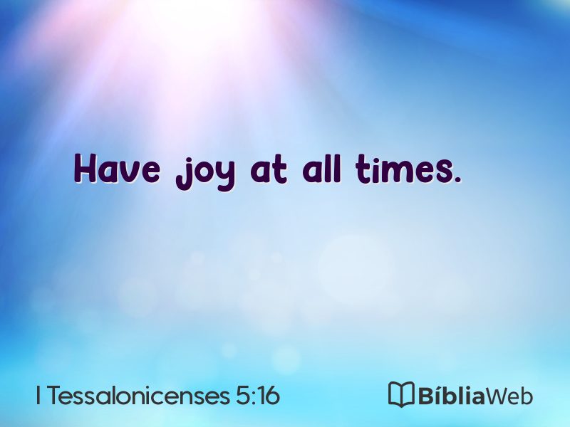 I Tessalonicenses 5:16 em imagem para compartilhar