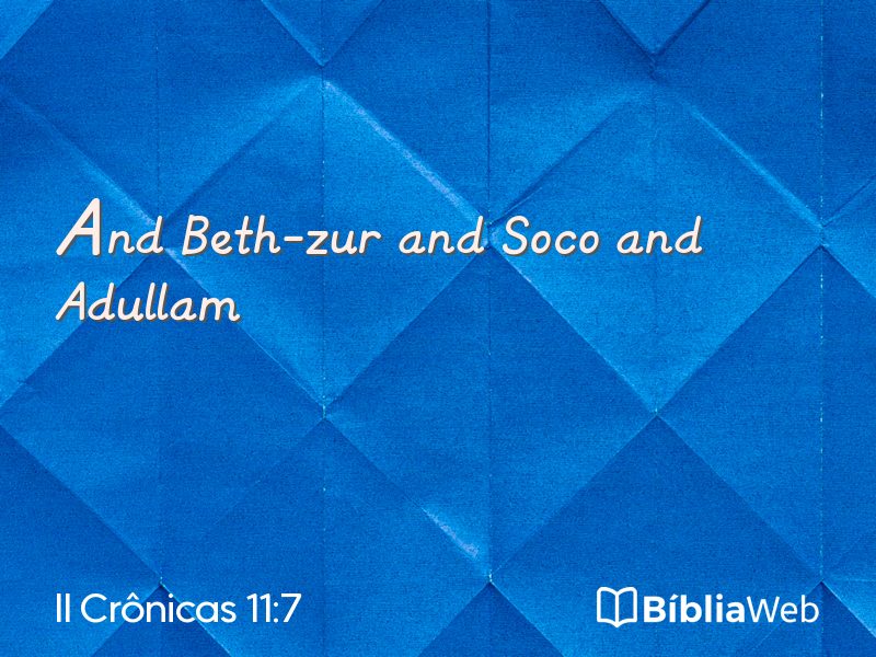 II Crônicas 11:7 em imagem para compartilhar