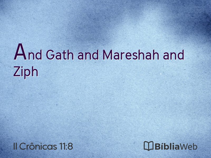 II Crônicas 11:8 em imagem para compartilhar