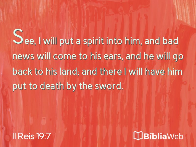 II Reis 19:7 em imagem para compartilhar