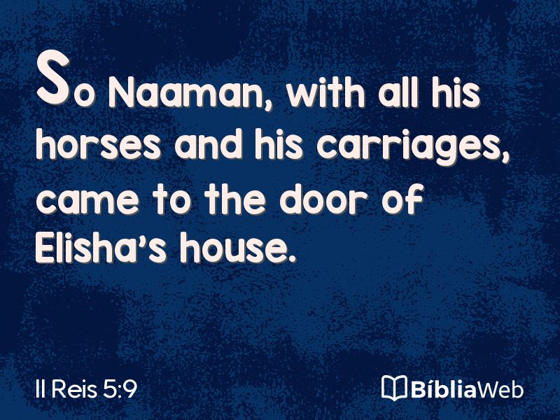 II Reis 5:9 em imagem para compartilhar