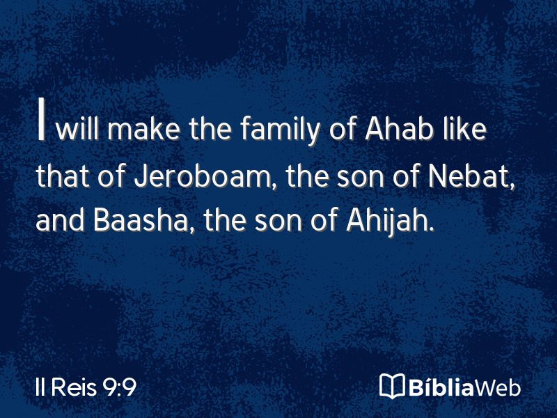 II Reis 9:9 em imagem para compartilhar