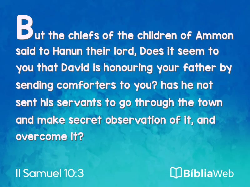 II Samuel 10:3 em imagem para compartilhar