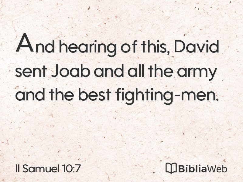 II Samuel 10:7 em imagem para compartilhar