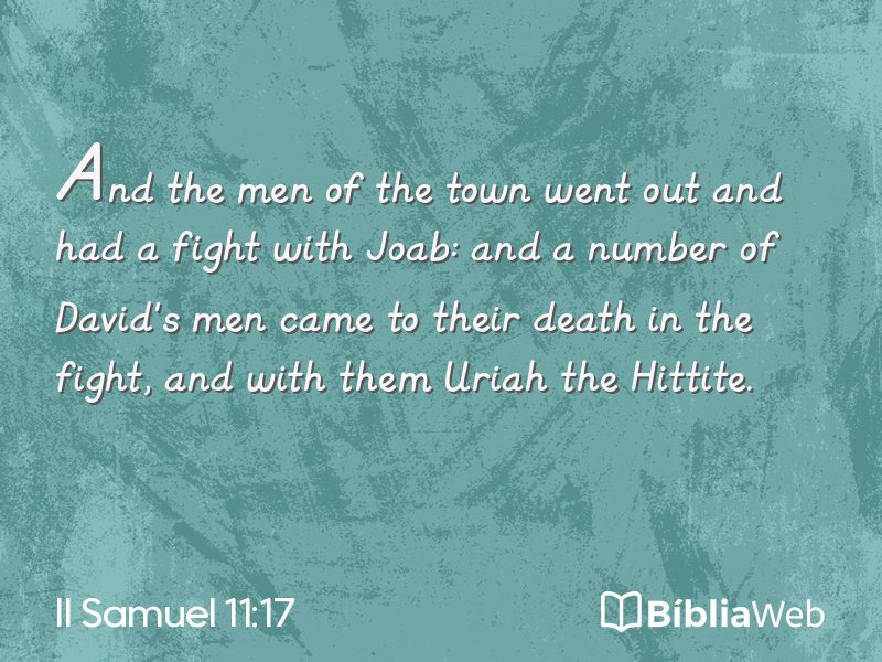II Samuel 11:17 em imagem para compartilhar