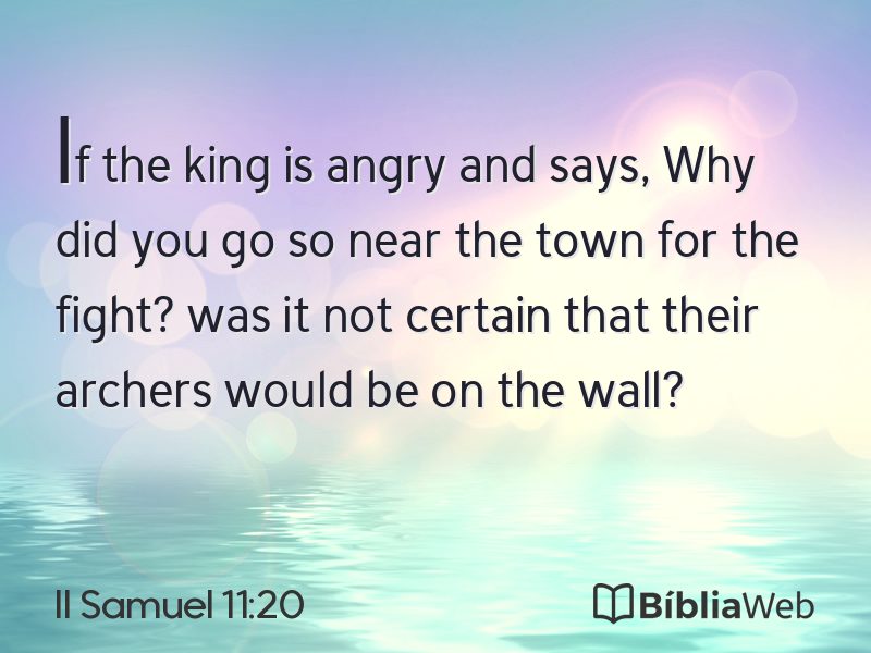 II Samuel 11:20 em imagem para compartilhar