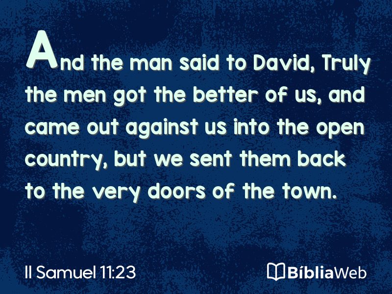 II Samuel 11:23 em imagem para compartilhar