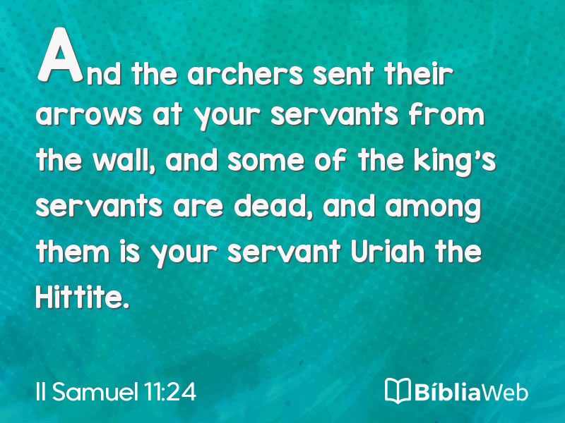 II Samuel 11:24 em imagem para compartilhar