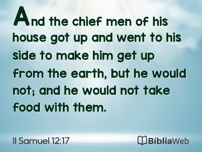 II Samuel 12:17 em imagem para compartilhar
