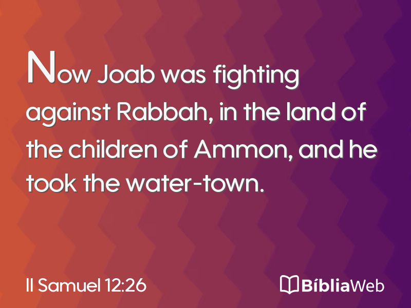 II Samuel 12:26 em imagem para compartilhar