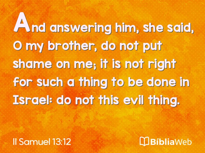 II Samuel 13:12 em imagem para compartilhar