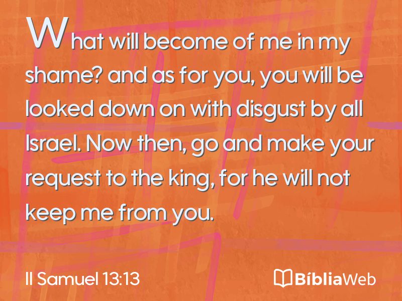 II Samuel 13:13 em imagem para compartilhar