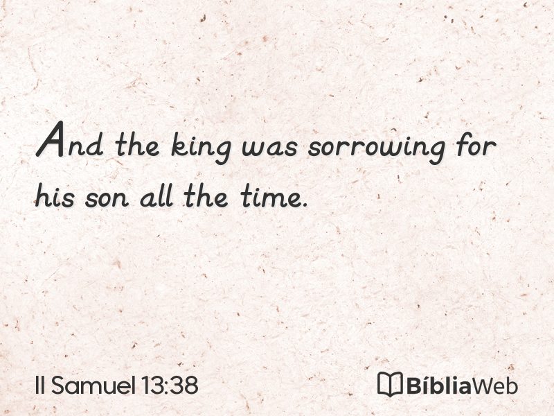 II Samuel 13:38 em imagem para compartilhar