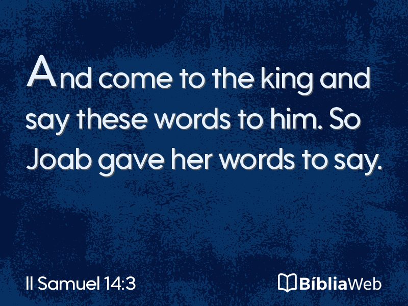 II Samuel 14:3 em imagem para compartilhar