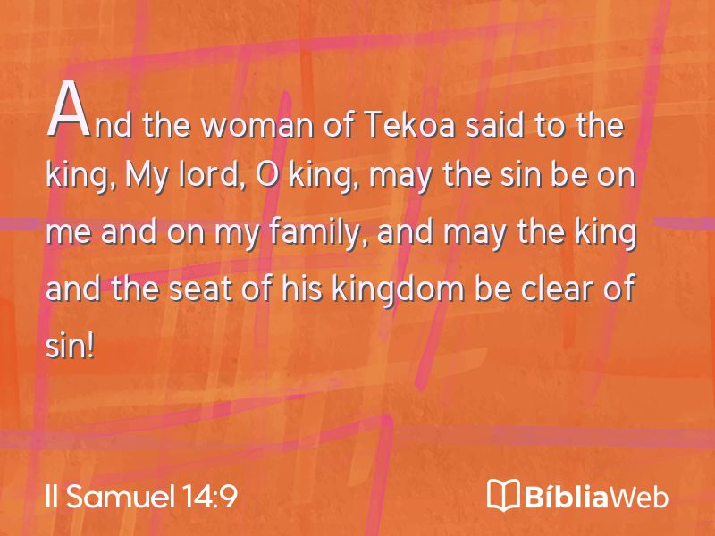 II Samuel 14:9 em imagem para compartilhar