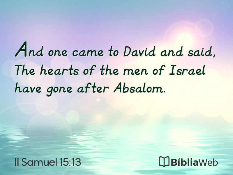 II Samuel 15:13 em imagem para compartilhar
