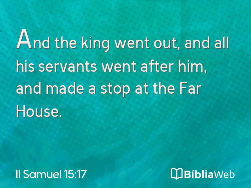 II Samuel 15:17 em imagem para compartilhar