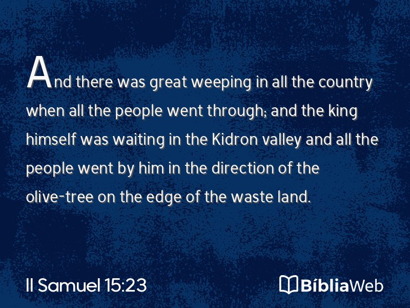 II Samuel 15:23 em imagem para compartilhar