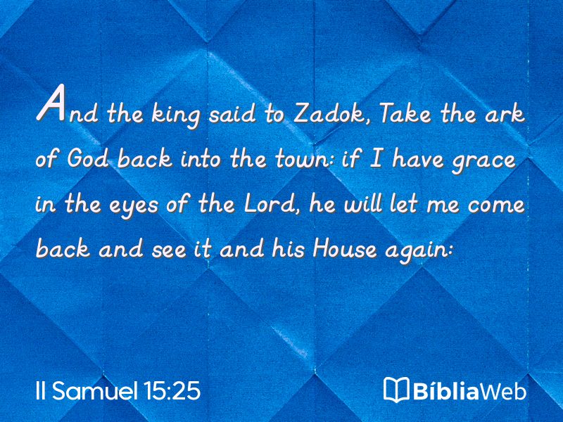 II Samuel 15:25 em imagem para compartilhar