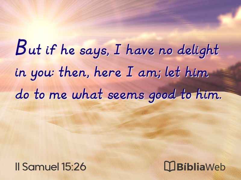 II Samuel 15:26 em imagem para compartilhar