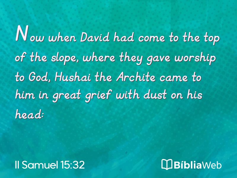 II Samuel 15:32 em imagem para compartilhar