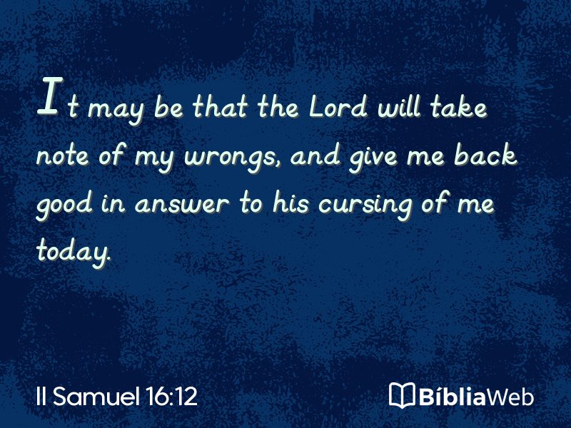 II Samuel 16:12 em imagem para compartilhar