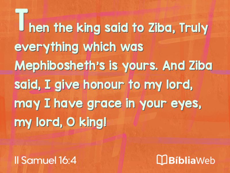 II Samuel 16:4 em imagem para compartilhar