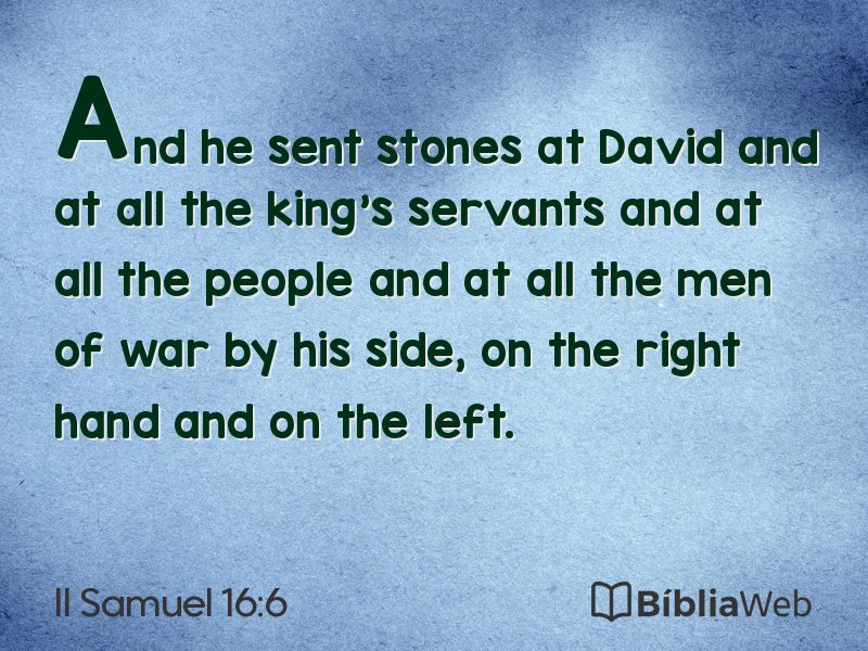 II Samuel 16:6 em imagem para compartilhar