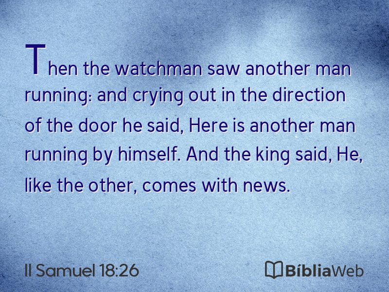 II Samuel 18:26 em imagem para compartilhar