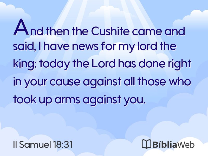 II Samuel 18:31 em imagem para compartilhar