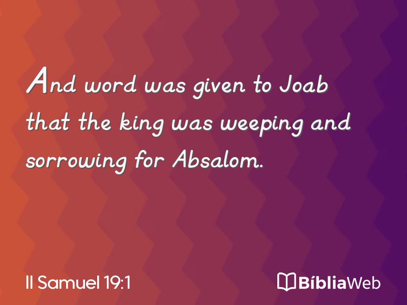 II Samuel 19:1 em imagem para compartilhar
