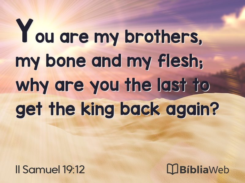 II Samuel 19:12 em imagem para compartilhar