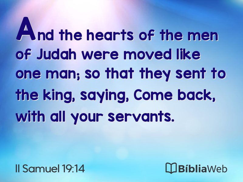 II Samuel 19:14 em imagem para compartilhar