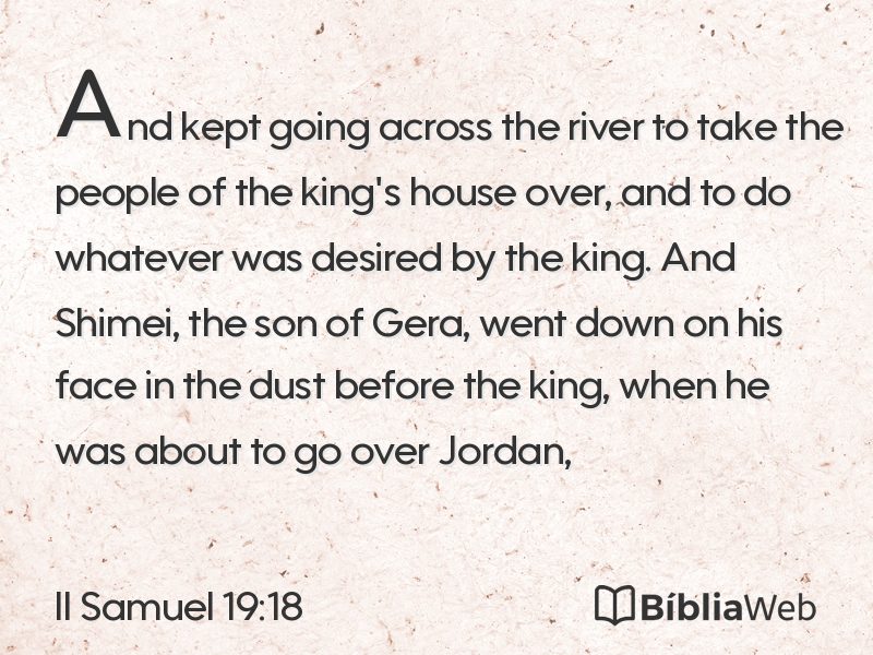 II Samuel 19:18 em imagem para compartilhar