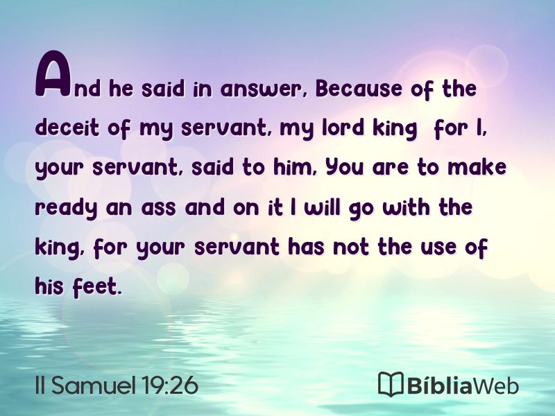 II Samuel 19:26 em imagem para compartilhar