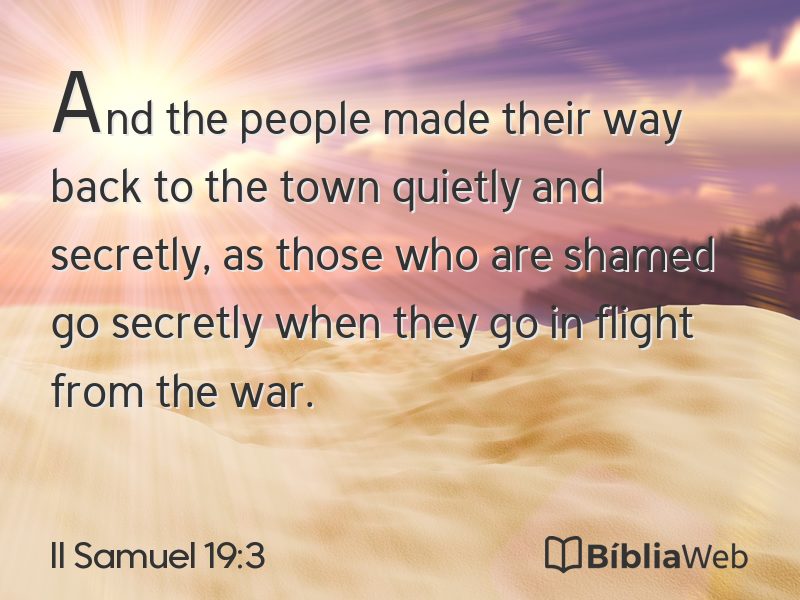 II Samuel 19:3 em imagem para compartilhar