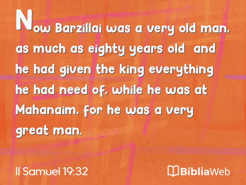 II Samuel 19:32 em imagem para compartilhar