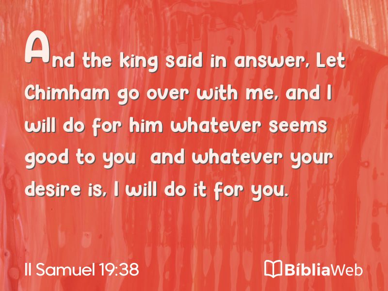 II Samuel 19:38 em imagem para compartilhar