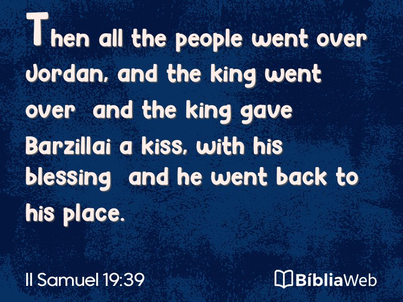 II Samuel 19:39 em imagem para compartilhar