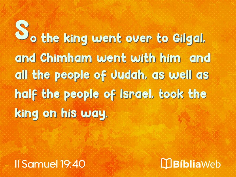 II Samuel 19:40 em imagem para compartilhar